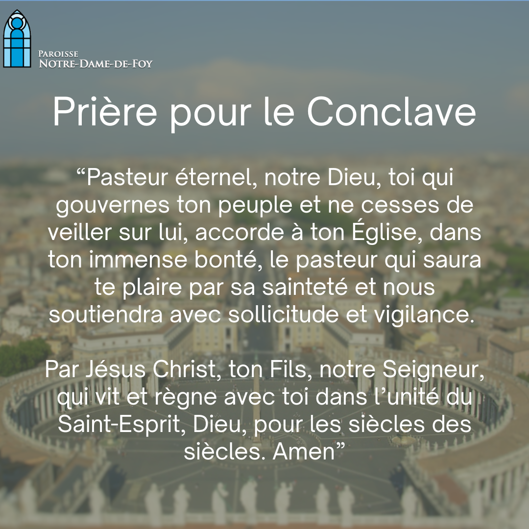 Prière pour le conclave