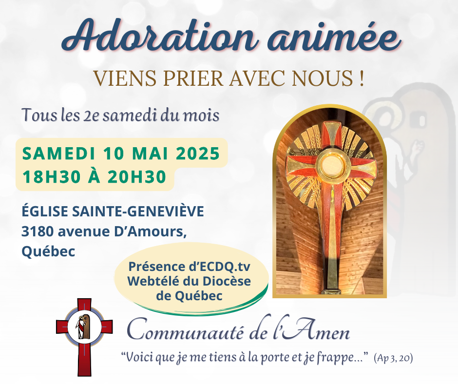 Soirée d’adoration animée - Communauté de l’Amen