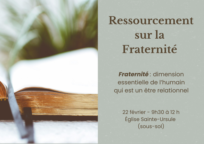 Ressourcement sur la fraternité