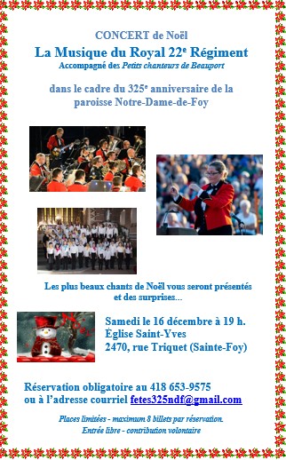 Concert de Noël gratuit à Saint-Yves